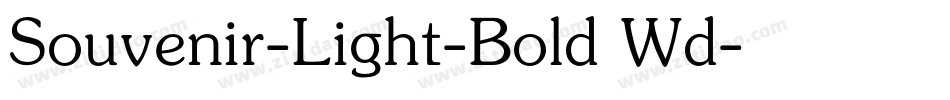 Souvenir-Light-Bold Wd字体转换